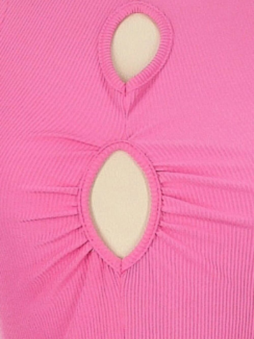 Pretty Little Thing Women's Slinky Keyhole Cutout Bodycon Dress In Hot Pink - 6 - Picture 4 of 10